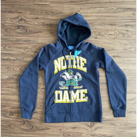 Notre Dame Fighting Irish Hoodie Full Zip Mens Medium NCAA Football Champion - Picture 1 of 4